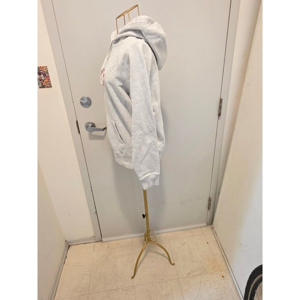 Roots Women's Hoodie Sweatshirt Light Gray Small Drawstring - Picture 5 of 16
